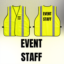 Load image into Gallery viewer, Event Staff - Reflective Non-Rated Safety Vest