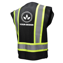 Load image into Gallery viewer, Black Safety Vest Custom Print Bundle