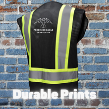 Load image into Gallery viewer, Black Custom Logo Safety Vest Print Bundle