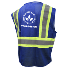 Load image into Gallery viewer, Blue Safety Vest Custom Print Bundle