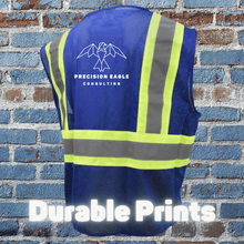 Load image into Gallery viewer, Blue Custom Logo Safety Vest Print Bundle