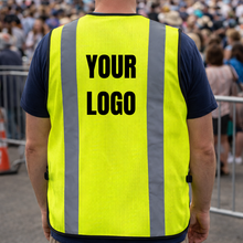 Load image into Gallery viewer, Economy Mesh Safety Vests with Custom Printed Logo