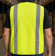 Load image into Gallery viewer, Economy One Size Hi-Vis Safety Vest with Reflective Striping