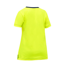 Load image into Gallery viewer, Bisley 310W1118 - Safety Green Hi-Viz Short Sleeve Shirt | Back View