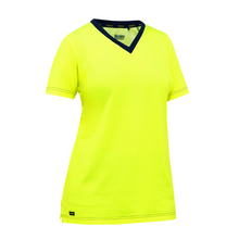 Load image into Gallery viewer, Bisley 310W1118 - Safety Green Hi-Viz Short Sleeve Shirt | Front View