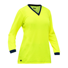 Load image into Gallery viewer, Bisley 310W6118-Y - Safety Green Hi-Viz Women's Shirt | Front View