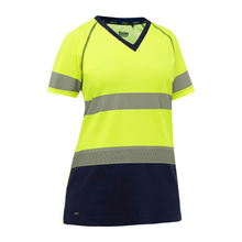 Load image into Gallery viewer, Bisley 312W1118T - Safety Green Hi-Viz Women's Shirt | Front View