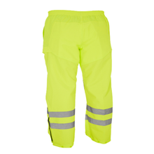 Load image into Gallery viewer, Bisley 318U6373T Safety Green ANSI 107 Class E Hi Vis Waterproof Pants | Back View