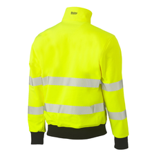 Load image into Gallery viewer, Bisley 333M6979T Safety Green ANSI Type R Class 3 Soft Shell Jacket | Back View