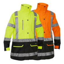 Load image into Gallery viewer, Bisley 333W6375H ANSI Type R Class 3 Women's 5-in-1 Jacket with Class 2 Zip-Out Inner Jacket