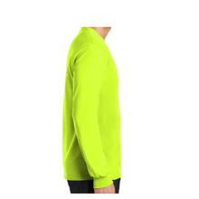 Load image into Gallery viewer, Gildan 8400 - Safety Green Hi-Viz Long Sleeve Shirt | Side View