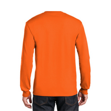 Load image into Gallery viewer, Gildan 8400 - Safety Orange Hi-Viz Long Sleeve Shirt | Back View