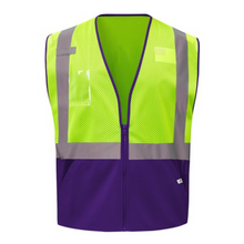 Load image into Gallery viewer, GSS 1017 - Purple Safety Vest | Front View