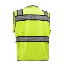 Load image into Gallery viewer, GSS 1511 - Safety Green Surveyor Vest | Back View