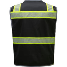 Load image into Gallery viewer, GSS 1517 – Black Safety Vest | Back View