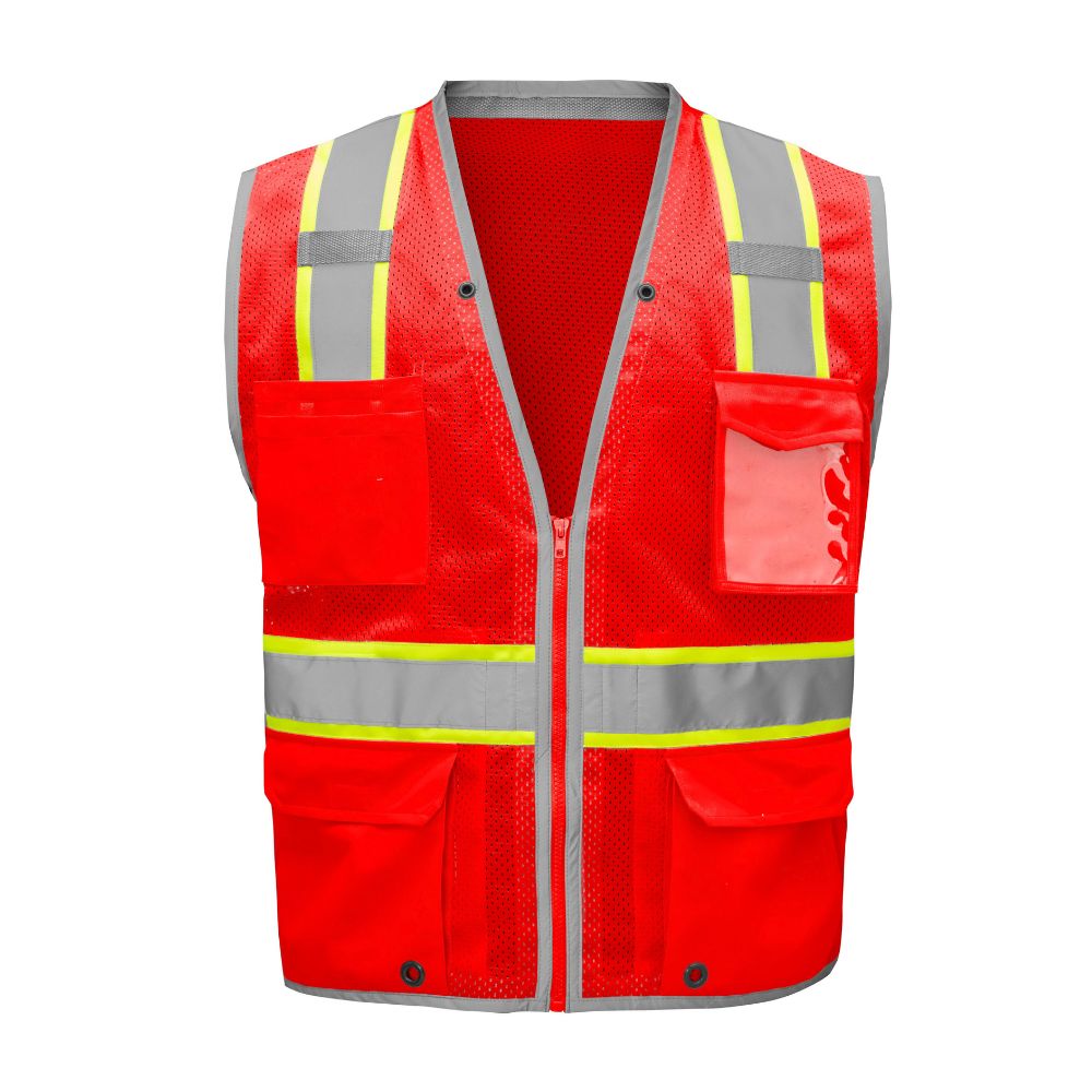GSS 1712 Red Hype-Lite Heavy-Duty Vest | Hi-Viz.com