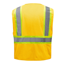 Load image into Gallery viewer, GSS 3141 - Yellow Safety Vest | Back View
