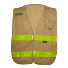 Load image into Gallery viewer, GSS 4116 Khaki Non-ANSI Refective Vest