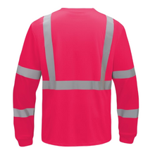 Load image into Gallery viewer, GSS 5139 - Pink Hi-Viz Long Sleeve Shirt | Back View