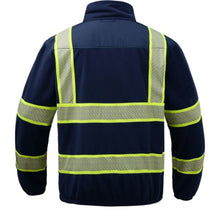 Load image into Gallery viewer, GSS 7552 – Navy High Visibility Sweatshirt | Back View