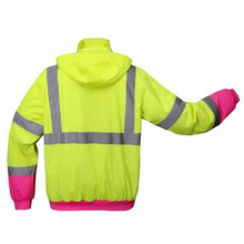 Load image into Gallery viewer, GSS 8018 - Hi-Viz Bomber Jacket | Back View