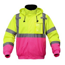 Load image into Gallery viewer, GSS 8018 - Hi-Viz Bomber Jacket | Front View