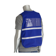 Load image into Gallery viewer, PIP 300-1504 - Blue Safety Vest | Back View