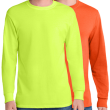 Load image into Gallery viewer, Port & Company PC55LS High Visibility Shirt | Main View