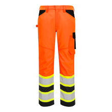 Load image into Gallery viewer, Portwest CA241 Safety Orange High Visibility Pants | Front View