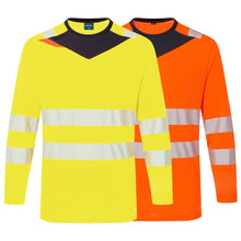 Load image into Gallery viewer, Portwest DX416 Hi-Viz Long Seeve Shirts | Main View
