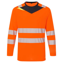 Load image into Gallery viewer, Portwest DX416 Safety Orange Hi-Viz Long Seeve Shirt | Front View