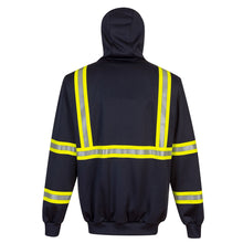 Load image into Gallery viewer, Portwest F130 Black High Visibility Jacket | Back View