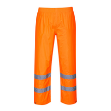 Load image into Gallery viewer, Portwest H441 - Safety Orange High Visibility Rain Pants | Front View