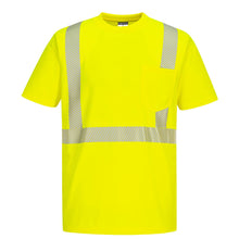 Load image into Gallery viewer, Portwest S194 Safety Green Hi-Vis Long Sleeve Shirt | Front View