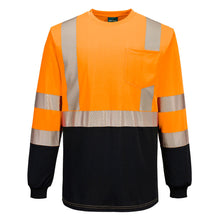Load image into Gallery viewer, Portwest S197 Safety Orange Hi-Viz Long Sleeve Shirts | Front View
