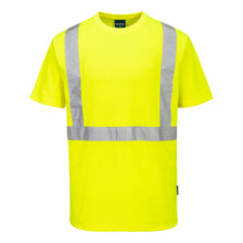 Load image into Gallery viewer, Portwest S198 Safety Green Hi-Viz Short Sleeve Shirts | Front View