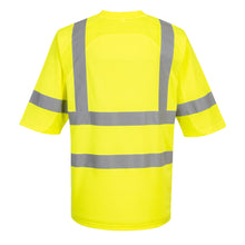 Load image into Gallery viewer, Portwest S397 - Safety Green High Visibility Shirt | Back View