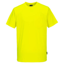 Load image into Gallery viewer, Portwest S577 – Safety Green Hi-Viz Short Sleeve Shirt | Front View