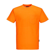 Load image into Gallery viewer, Portwest S577 – Safety Orange Hi-Viz Short Sleeve Shirt | Front View