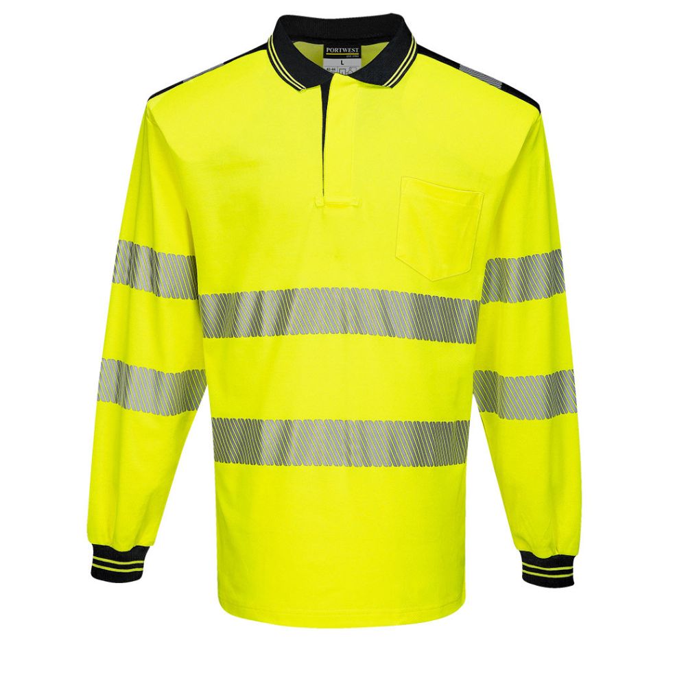 Portwest T184 HiVis Cotton Comfort Polo Shirt