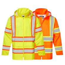 Load image into Gallery viewer, Portwest CA400 - High Visibility Rain Jackets | Main View