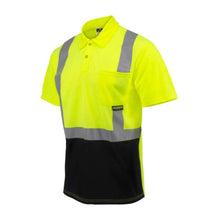Load image into Gallery viewer, Radians ST12B-2PGS - Safety Green Hi-Viz Polo Shirt | Front Left View