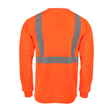 Load image into Gallery viewer, Radians ST21-2 - Safety Orange Hi-Viz Long Sleeve Shirt | Back View