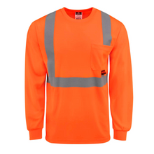 Load image into Gallery viewer, Radians ST21-2 - Safety Orange Hi-Viz Long Sleeve Shirt | Front View