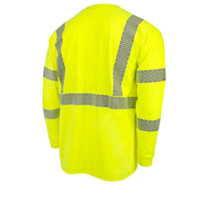 Load image into Gallery viewer, Radians ST921 – Safety Green FR High Visibility Shirt | Back Right View