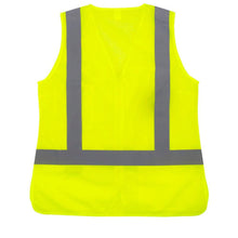 Load image into Gallery viewer, Radians SV2ZWGM – Safety Green Womens Safety Vest | Back Flat View