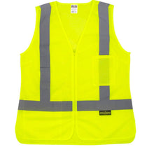 Load image into Gallery viewer, Radians SV2ZWGM – Safety Green Womens Safety Vest | Front Flat View