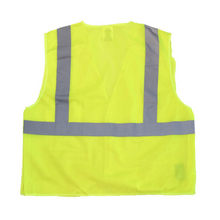 Load image into Gallery viewer, Radians SV4GM - Safety Green Breakaway Safety Vest | Back Flat