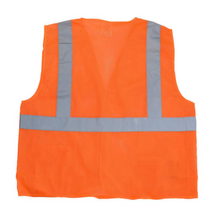 Load image into Gallery viewer, Radians SV4OM - Safety Green Breakaway Safety Vest | Back Flat