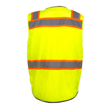 Load image into Gallery viewer, Radians SV51B-2ZGM – Safety Green Surveyor Safety Vest | Back View